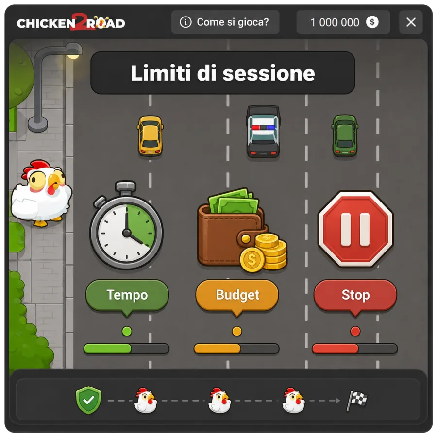 Limiti di sessione in Chicken Road 2: tempo, budget, stop